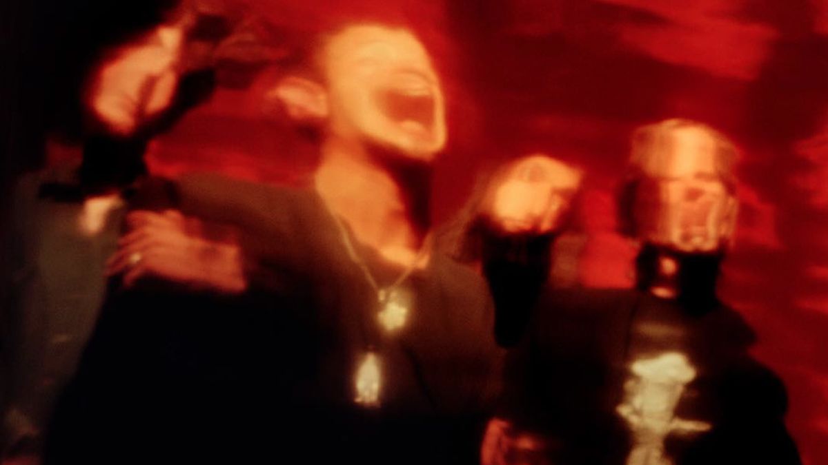 Soundgarden in the saturated, warped publicity photograph by Kevin Westenberg used for Superunknown-era artwork—reproduced from Loudersound; see References for credit.